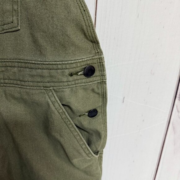 Patagonia W’s All Seasons Hemp Canvas Bib Overalls Small Green EUC - Picture 6 of 14